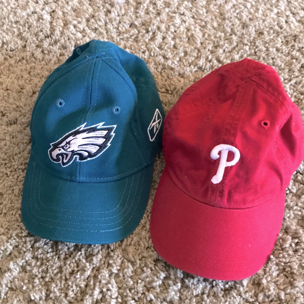 Philadelphia sports teams newborn baseball hats
